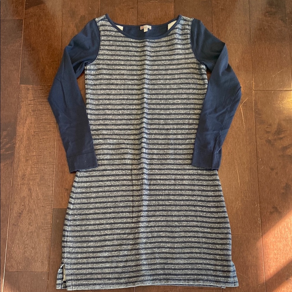 Talbots Navy Striped Dress